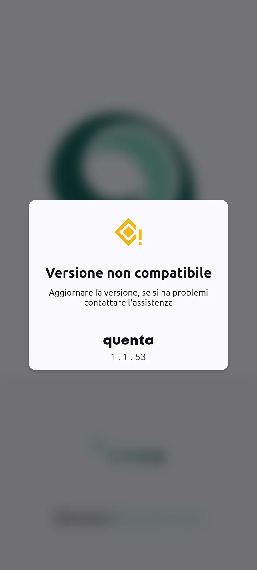 Avviso di versione