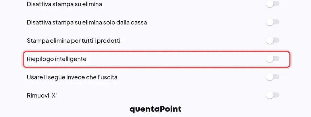 Dove si trova «Riepilogo intelligente»