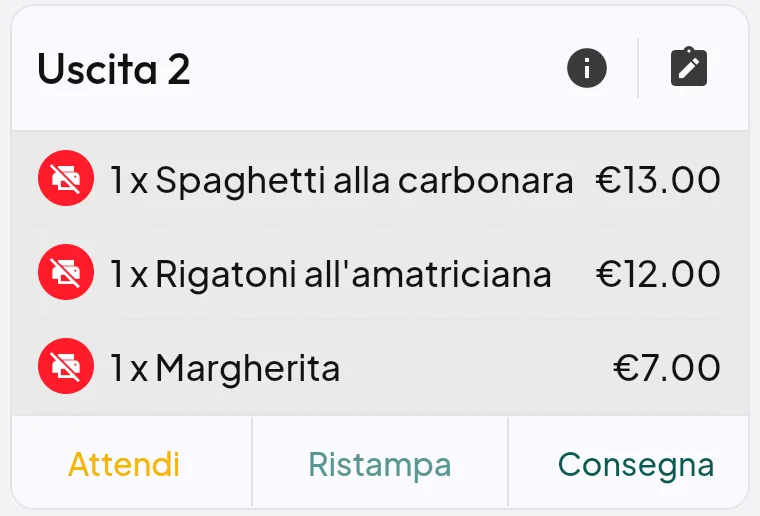 Bottoni dell'uscita