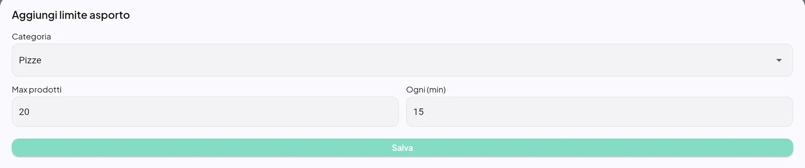 Limite asporto