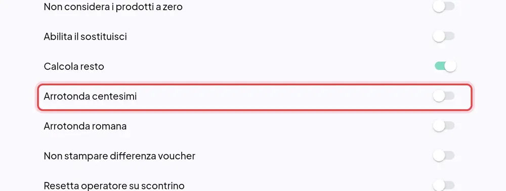 Dove si trova «Arrotonda centesimi»