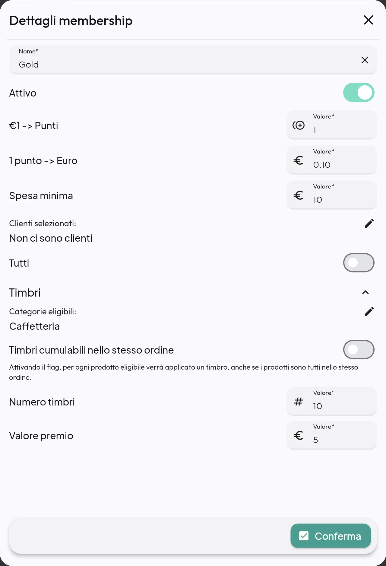 Dove si trova «QR per iscriversi alla fidelity»